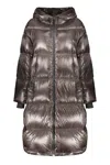 Herno Nylon Down Jacket In Brown