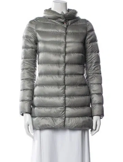Pre-owned Herno Nylon Down Jacket In Gray