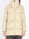 Herno Nylon Down Jacket In Neutral