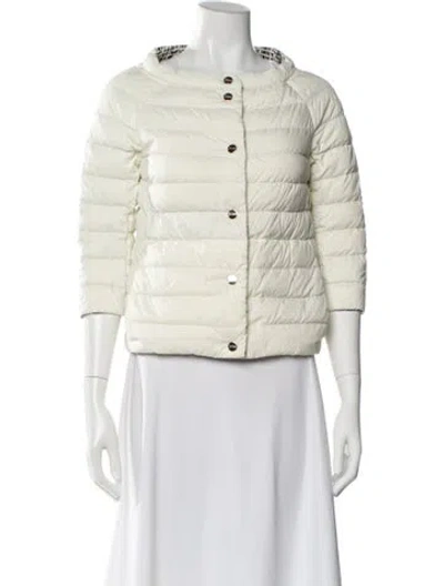 Pre-owned Herno Nylon Down Jacket In Neutral