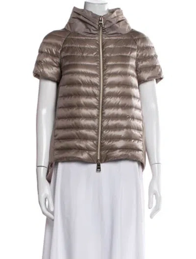 Pre-owned Herno Nylon Down Jacket In Neutral