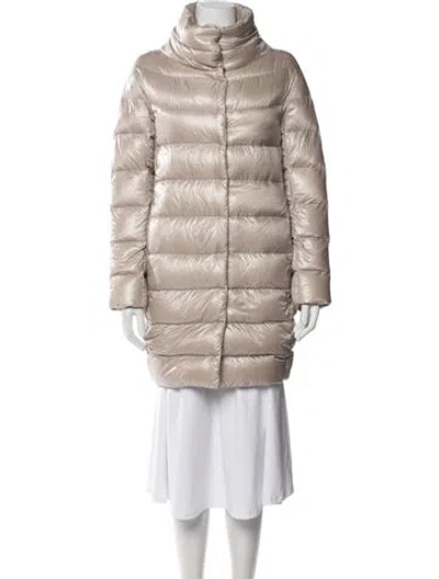 Pre-owned Herno Nylon Down Jacket In Neutral