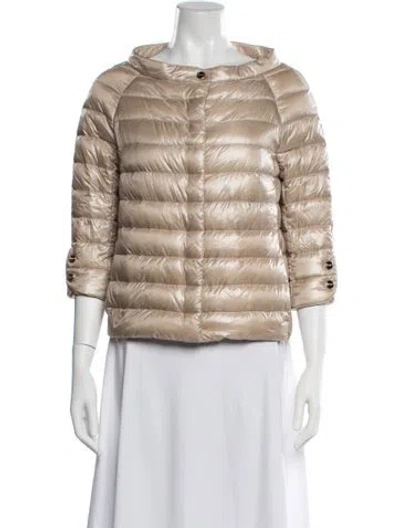 Pre-owned Herno Nylon Down Jacket In Neutrals