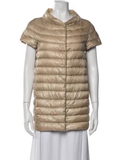 Pre-owned Herno Nylon Down Jacket In Neutrals