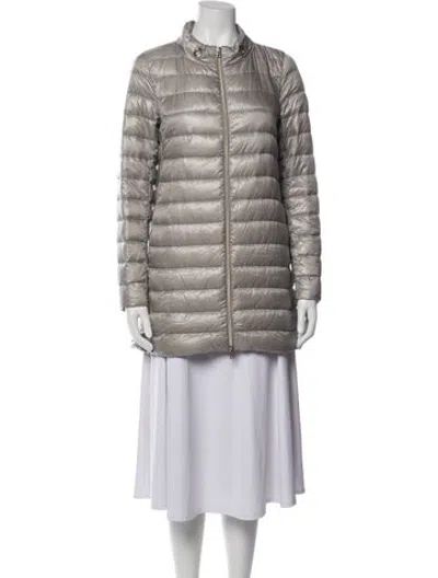Pre-owned Herno Nylon Down Jacket In Neutrals