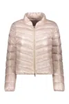 Herno Nylon Down Jacket In Pink
