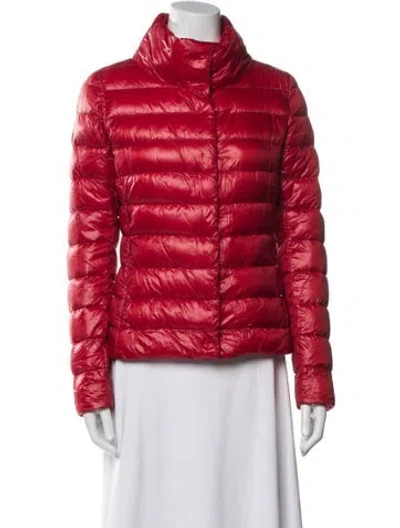 Pre-owned Herno Nylon Down Jacket In Red