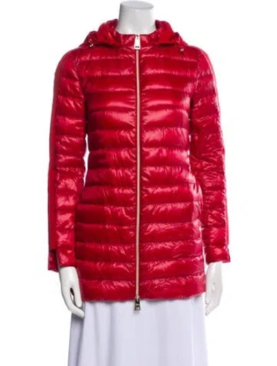 Pre-owned Herno Nylon Down Jacket In Red