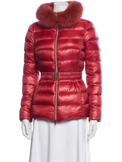 Pre-owned Herno Nylon Down Jacket In Red