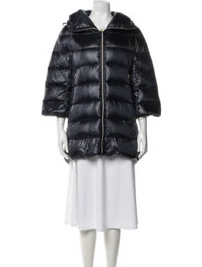 Pre-owned Herno Nylon Down Jacket W/ Tags In Blue