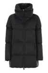 Herno Box Quilted Water Resistant Down Coat In Black