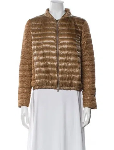 Pre-owned Herno Nylon Evening Jacket W/ Tags In Neutral