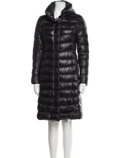 Pre-owned Herno Nylon Faux Fur Coat In Gray