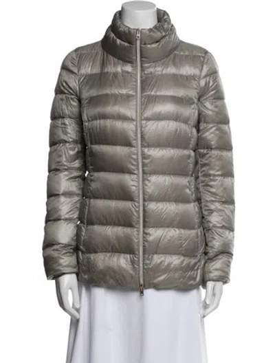 Pre-owned Herno Nylon Fur Jacket In Neutral