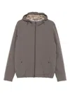 Herno Jackets Cropped Elasticated Hem In Gray