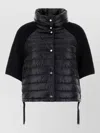 Herno Nylon Jacket Adjustable Straps High Collar In Black