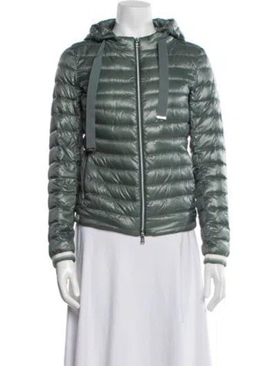 Pre-owned Herno Nylon Jacket In Green