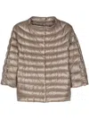 Herno Nylon Lightweight Cape In Neutral