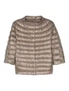Herno Nylon Lightweight Cape In Gray