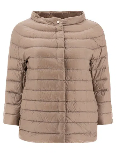Herno Nylon Lightweight Cape In Grey