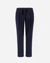 Herno Nylon Maestro Trousers In Blue