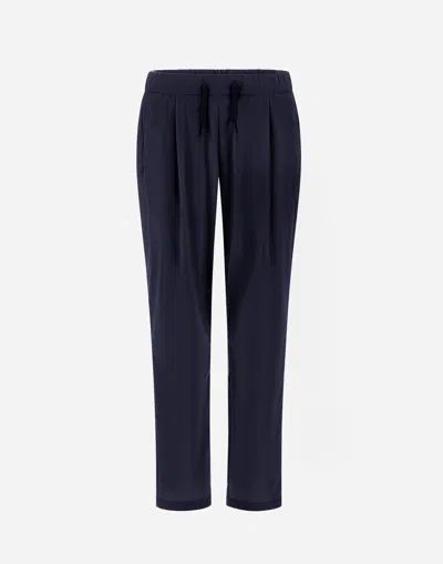 Herno Nylon Maestro Trousers In Blue