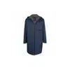Herno Blue Nylon Jacket In Blue