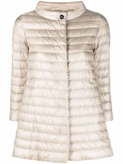 HERNO HERNO NYLON MIDI DOWN JACKET