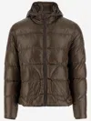 Herno Nylon Padded Down Jacket In Brown