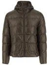 Herno Nylon Padded Down Jacket In Brown