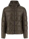 Herno Nylon Padded Down Jacket In Gray