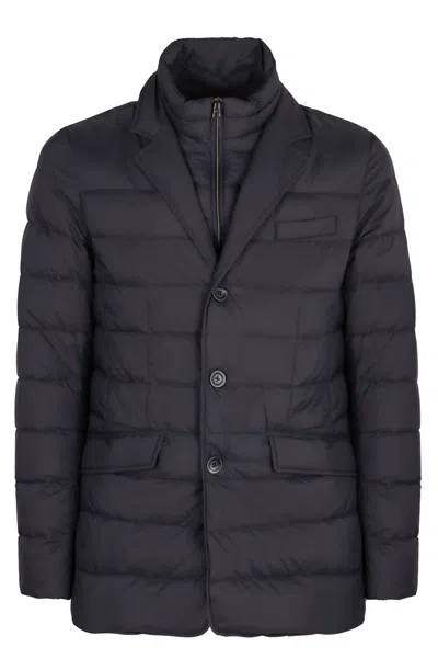 Herno Nylon Padded Jacket In Blue