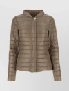 HERNO NYLON QUILTED HIGH COLLAR JACKET
