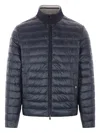 Herno Men Nylon Reversible Down Jacket In Black