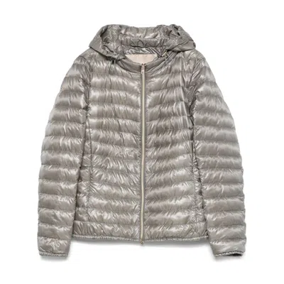 Herno Nylon Rubber Jackets In Grey