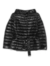Herno Nylon Short Down Jacket In Animal Print