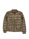 Herno Nylon Short Down Jacket In Brown