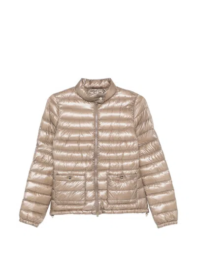 Herno Short Nylon Jacket Down Filling In Neutral