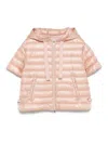 Herno Women Nylon Short Down Jacket In Nude
