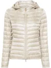Herno Nylon Short Down Jacket In Neutral