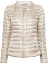 Herno Nylon Short Down Jacket In Neutral