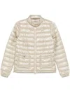 Herno Nylon Short Down Jacket In Silver