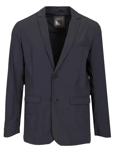 Herno Nylon Single-breasted Blazer Coats Blue