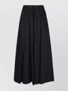 Herno Nylon Skirt With Drawstring And Elastic Waistband
