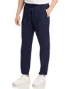 Herno Nylon Stretch Slim Fit Pleated Pants In Navy