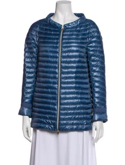 Pre-owned Herno Nylon Striped Jacket In Blue