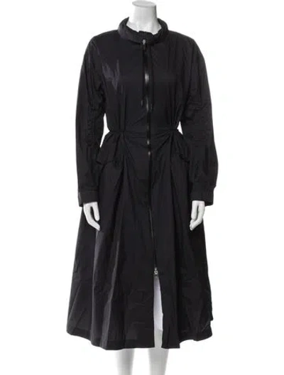 Pre-owned Herno Nylon Trench Coat In Black