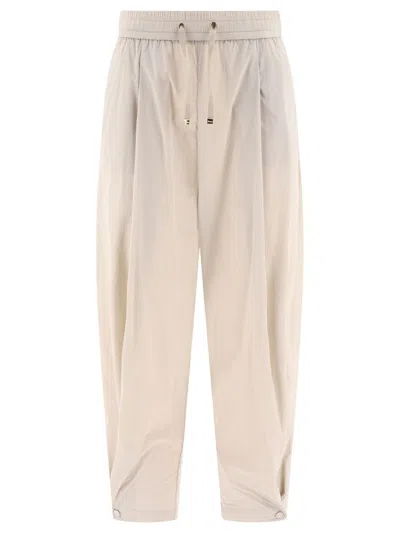 Herno Nylon Trousers In Beige