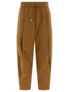 Herno Light Nylon Stretch Trousers In Brown