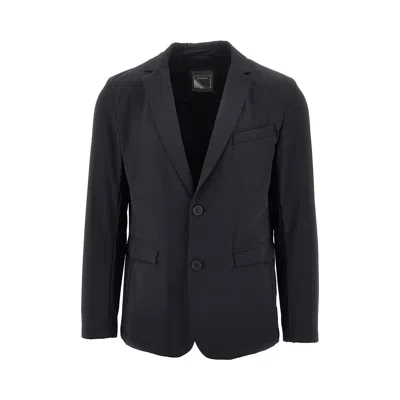 HERNO NYLON TWILL SINGLE-BREASTED JACKET